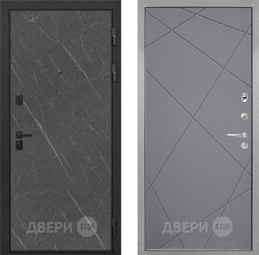 Входная металлическая Дверь Интекрон (INTECRON) Профит Black Гранит Лава Оникс Лучи-М Графит софт в Красногорск