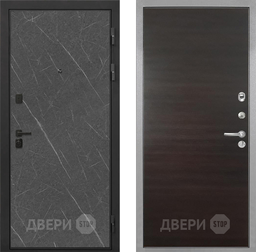 Дверь Интекрон (INTECRON) Профит Black Гранит Лава Оникс Гладкая Эковенге поперечный в Красногорск