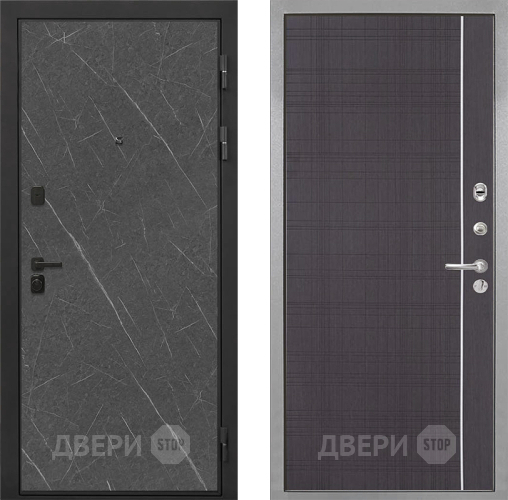 Дверь Интекрон (INTECRON) Профит Black Гранит Лава Оникс В-07 с молдингом Венге в Красногорск