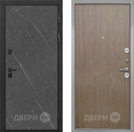 Входная металлическая Дверь Интекрон (INTECRON) Профит Black Гранит Лава Оникс Гладкая шпон Венге коричневый в Красногорск