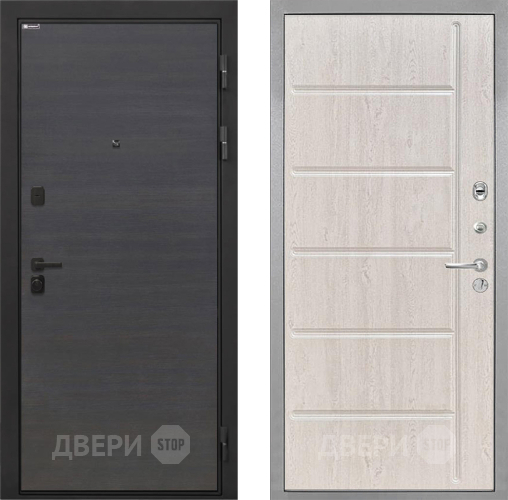 Входная металлическая Дверь Интекрон (INTECRON) Профит Black Эковенге ФЛ-102 Сосна белая в Красногорск