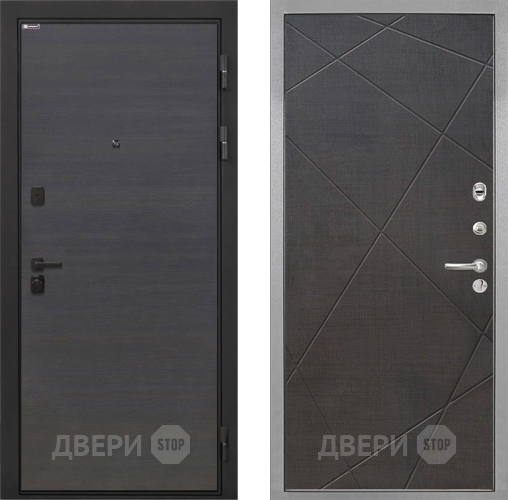 Дверь Интекрон (INTECRON) Профит Black Эковенге Лучи-М Венге распил кофе в Красногорск