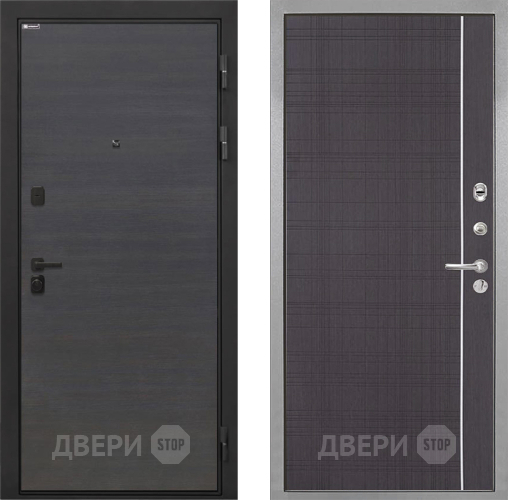 Входная металлическая Дверь Интекрон (INTECRON) Профит Black Эковенге В-07 с молдингом Венге в Красногорск
