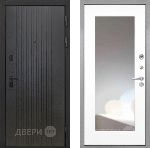 Дверь Интекрон (INTECRON) Профит Black ФЛ-295 ФЛЗ-120-М Зеркало Белый матовый в Красногорск