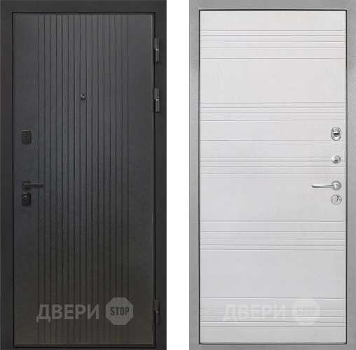 Входная металлическая Дверь Интекрон (INTECRON) Профит Black ФЛ-295 ФЛ-316 Белый ясень в Красногорск