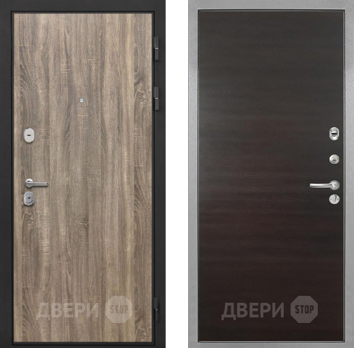 Входная металлическая Дверь Интекрон (INTECRON) Гектор Дуб Турин Гладкая Эковенге поперечный в Красногорск