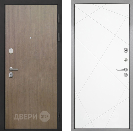 Входная металлическая Дверь Интекрон (INTECRON) Гектор Венге Коричневый Лучи-М Софт милк в Красногорск
