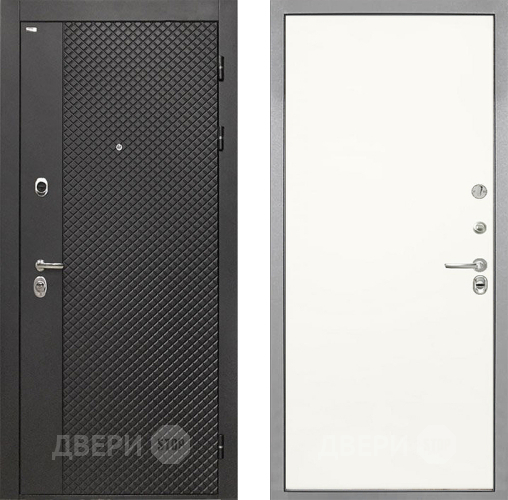 Входная металлическая Дверь Интекрон (INTECRON) Олимпия Black 4К Гладкая Слоновая кость в Красногорск