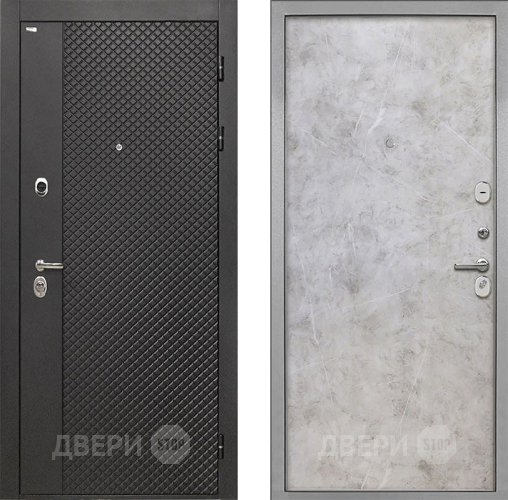 Дверь Интекрон (INTECRON) Олимпия Black 4К Гладкая Мрамор светлый в Красногорск