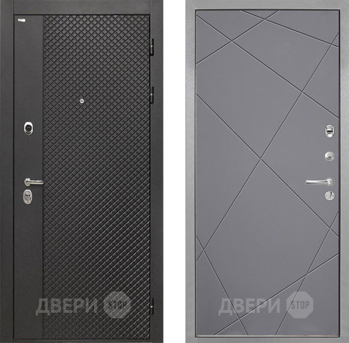 Входная металлическая Дверь Интекрон (INTECRON) Олимпия Black 4К Лучи-М Графит софт в Красногорск
