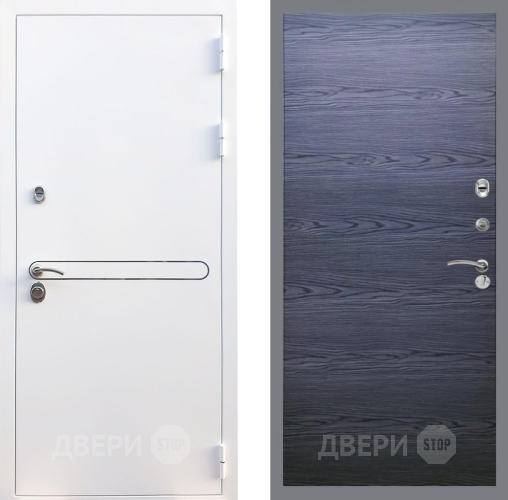 Входная металлическая Дверь Рекс (REX) 27 GL Дуб тангенальный черный в Красногорск