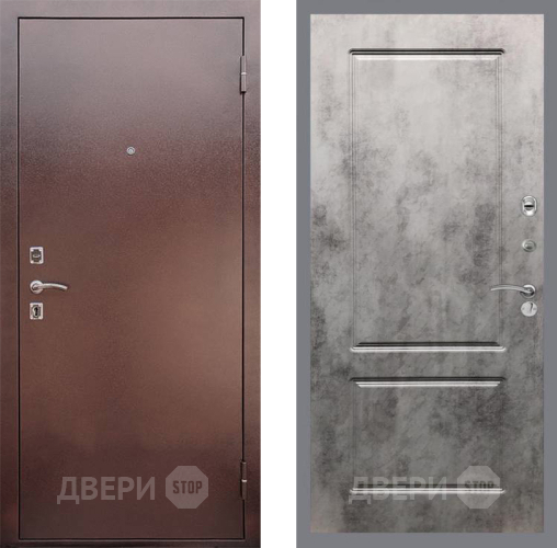 Входная металлическая Дверь Рекс (REX) 1 FL-117 Бетон темный в Красногорск