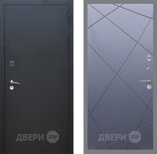 Дверь Рекс (REX) 1A Черный Муар FL-291 Силк титан в Красногорск