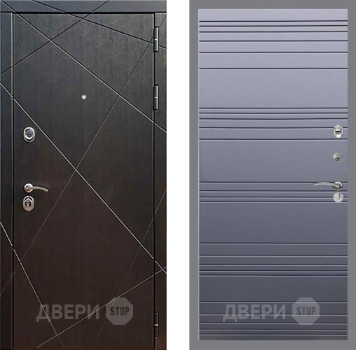 Входная металлическая Дверь Рекс (REX) 13 Венге Line Силк титан в Красногорск