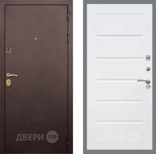Входная металлическая Дверь Рекс (REX) Лайт 3К Сити Белый ясень в Красногорск