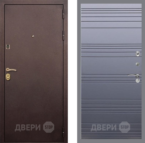 Дверь Рекс (REX) Лайт 3К Line Силк титан в Красногорск