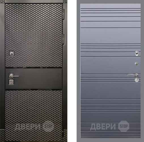 Дверь Рекс (REX) 15 Черный Кварц Line Силк титан в Красногорск