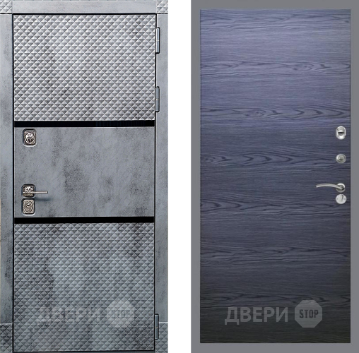 Дверь Рекс (REX) 15 Бетон Темный GL Дуб тангенальный черный в Красногорск