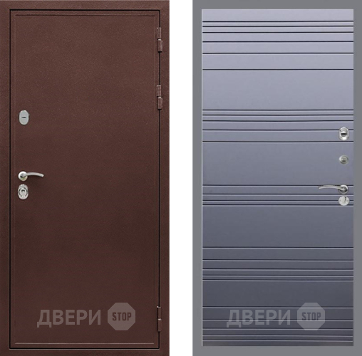Входная металлическая Дверь Рекс (REX) 5А Line Силк титан в Красногорск