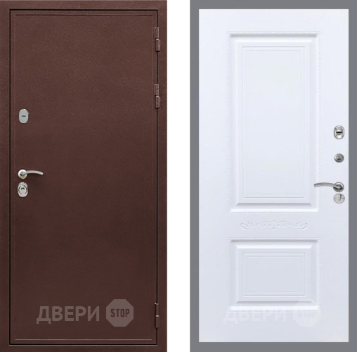 Входная металлическая Дверь Рекс (REX) 5А Смальта Силк Сноу в Красногорск