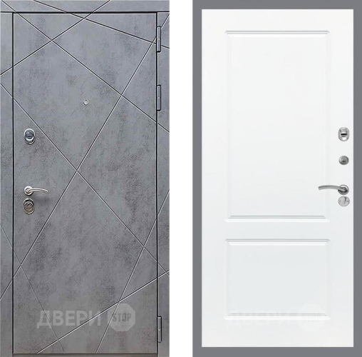 Входная металлическая Дверь Рекс (REX) 13 Бетон Темный FL-117 Силк Сноу в Красногорск