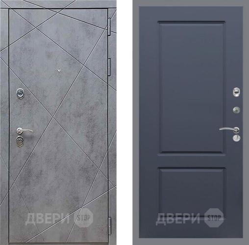 Дверь Рекс (REX) 13 Бетон Темный FL-117 Силк титан в Красногорск