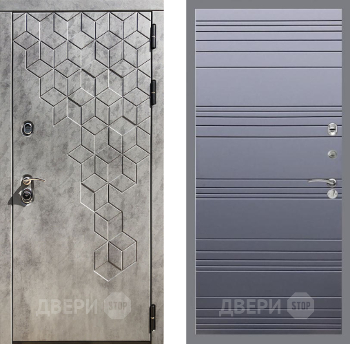 Дверь Рекс (REX) 23 Line Силк титан в Красногорск