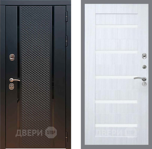 Дверь Рекс (REX) 25 СБ-14 стекло белое Сандал белый в Красногорск