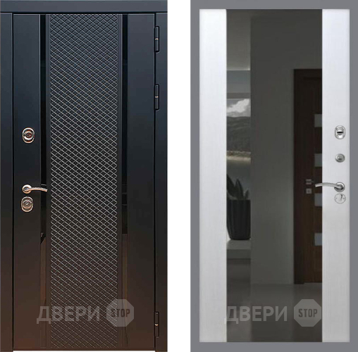 Входная металлическая Дверь Рекс (REX) 25 СБ-16 с Зеркалом Лиственница беж в Красногорск