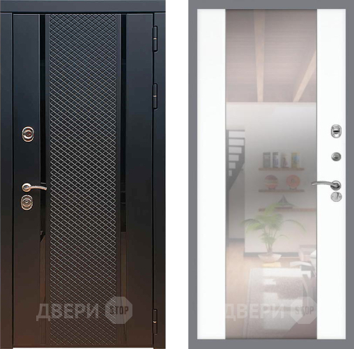 Дверь Рекс (REX) 25 СБ-16 Зеркало Силк Сноу в Красногорск
