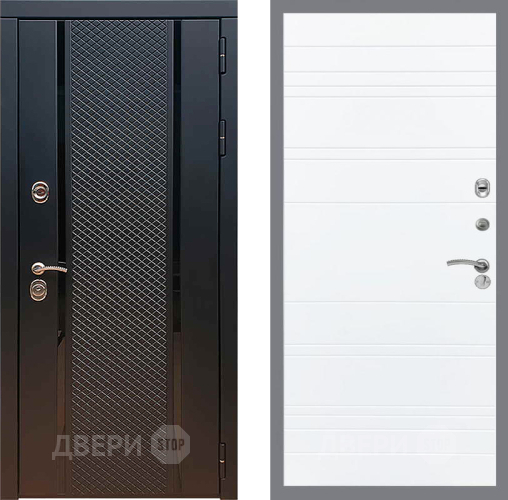 Входная металлическая Дверь Рекс (REX) 25 Line Силк Сноу в Красногорск