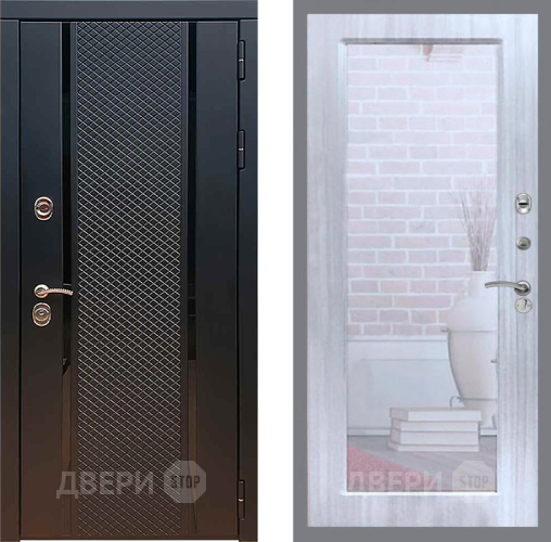 Входная металлическая Дверь Рекс (REX) 25 Зеркало Пастораль Сандал белый в Красногорск