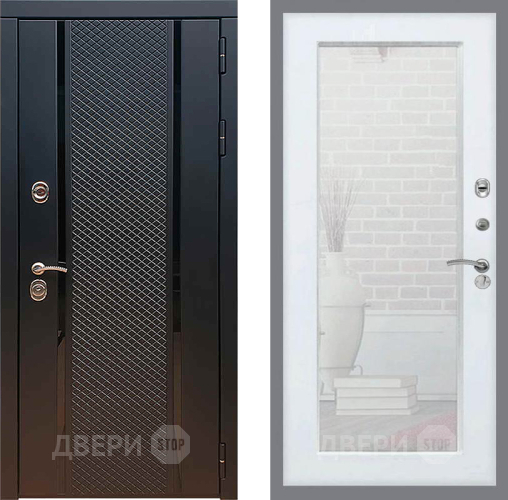 Дверь Рекс (REX) 25 Зеркало Пастораль Силк Сноу в Красногорск