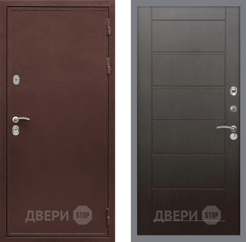 Входная металлическая Дверь Рекс (REX) 5 металл 3 мм Сити Венге в Красногорск
