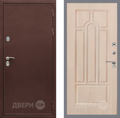 Входная металлическая Дверь Рекс (REX) 5 металл 3 мм FL-58 Беленый дуб в Красногорск
