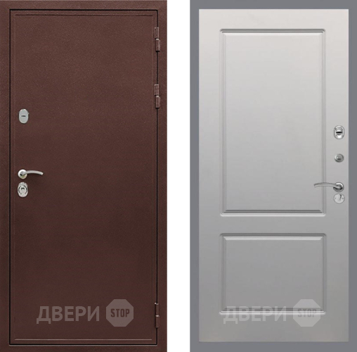 Входная металлическая Дверь Рекс (REX) 5 металл 3 мм FL-117 Грей софт в Красногорск