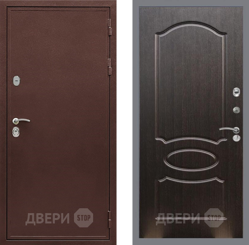 Входная металлическая Дверь Рекс (REX) 5 металл 3 мм FL-128 Венге светлый в Красногорск