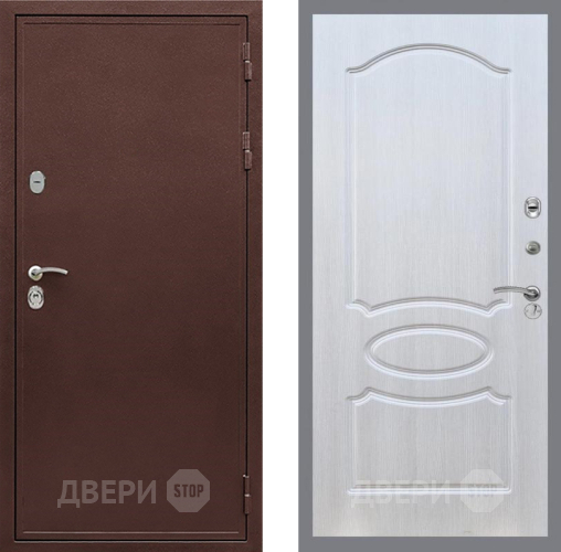 Входная металлическая Дверь Рекс (REX) 5 металл 3 мм FL-128 Лиственница беж в Красногорск