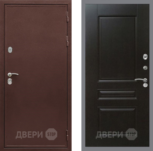 Входная металлическая Дверь Рекс (REX) 5 металл 3 мм FL-243 Венге в Красногорск